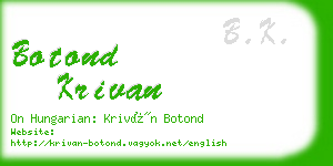 botond krivan business card